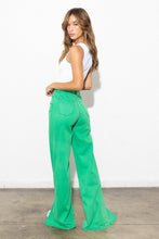 Load image into Gallery viewer, Front Slit Wide Leg Tencel Pants