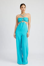 Load image into Gallery viewer, Turquoise Tango O-Ring Jumpsuit