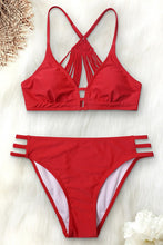 Load image into Gallery viewer, Red Hot Halter Bikini