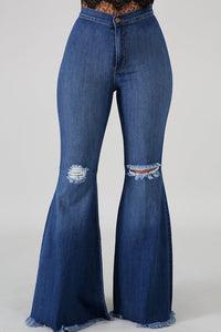 Double Take High-Waist Bell Bottom Jeans
