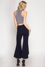 Load image into Gallery viewer, Hi-Low Flared Midi Pants