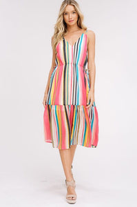 Rainbow Bright Stripe Dress