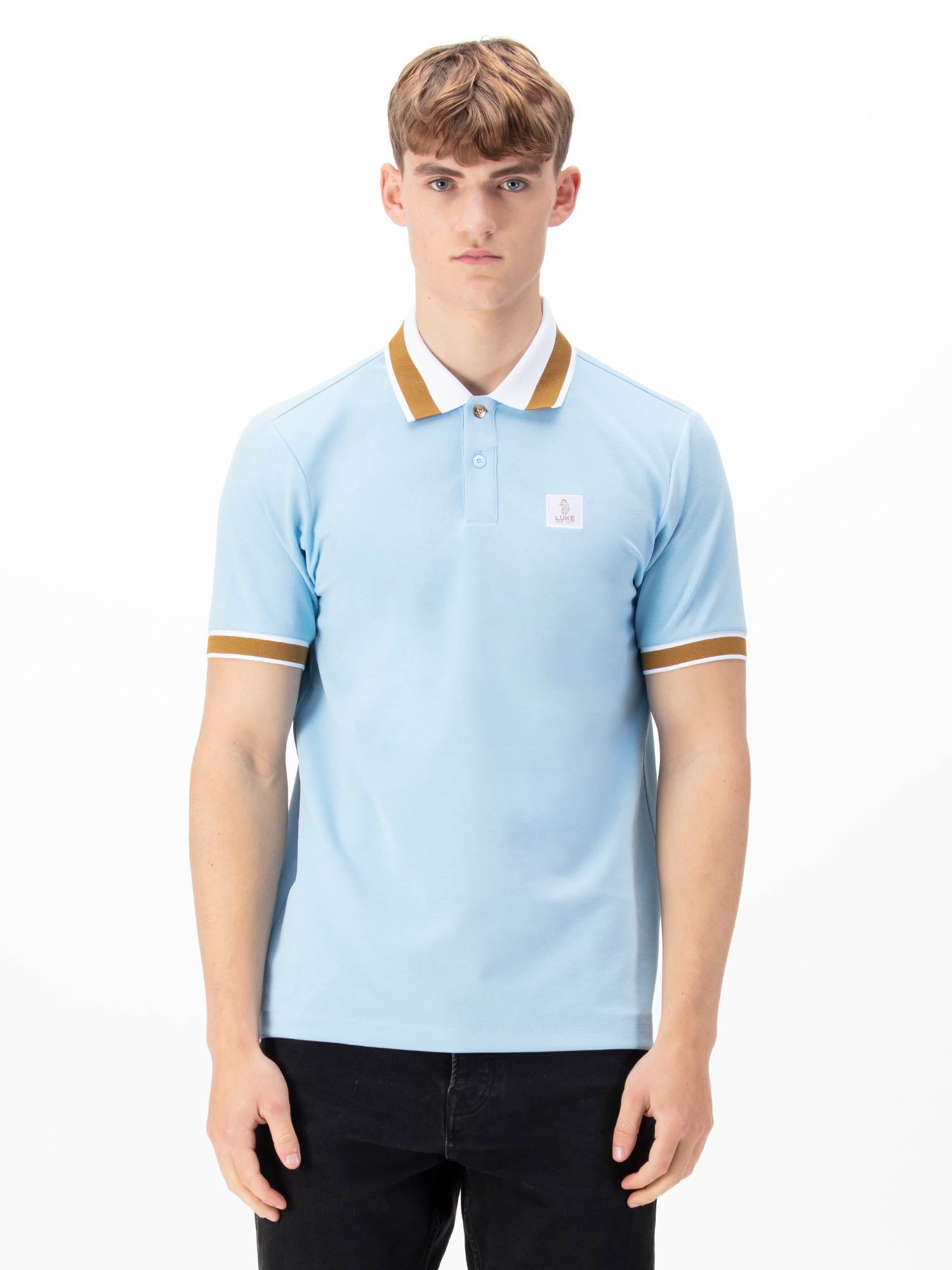 luke 1977 m771452 makati polo shirt sky blue luke 1977 m771452 makati polo shirt sky blue